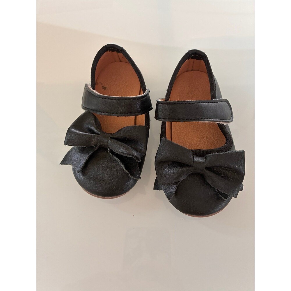 Black Bow Mary Jane Toddler Dress Shoes – Boutique Size 21 (?)